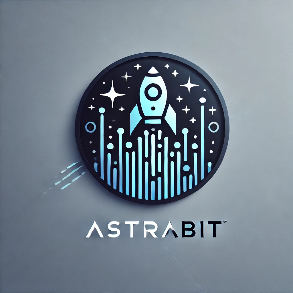 DALL·E 2024-12-11 14.26.58 - A minimalist and futuristic logo for a brand named 'Astrabit.' The logo should feature a sleek and modern design with an abstract representation of a .webp